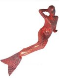 Red Mermaid Metallic Full Body Zentai Suit Red Mermaid Metallic Full Body Zentai Suit