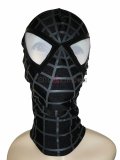 Black Spandex Lycra Spiderman Mask