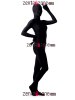 Black Unicolor Spandex Full Body Zentai Suit