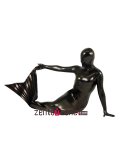Black Mermaid Shiny Metallic Zentai Suit Black Mermaid Shiny Metallic Zentai Suit
