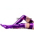 Purple Shiny PVC Stockings