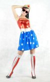 Shiny Metallic Wonder Woman Super Hero Costume Shiny Metallic Wonder Woman Super Hero Costume