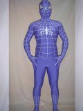 Blue White Stripe Spandex Lycra Spiderman Costume Blue White Stripe Spandex Lycra Spiderman Costume