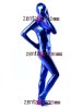 Blue Shiny Metallic Unisex Zentai Full Body Suit