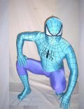 Blue Purple Spandex Lycra Spiderman Costume Blue Purple Spandex Lycra Spiderman Costume