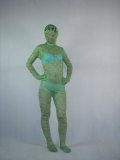 Green Sexy Lace Unisex Zentai Suit