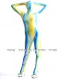 Multicolor Cool Full Bodysuit Shiny Metallic Zentai Suit