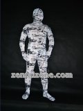 2011 White News Paper City Mummy Zentai Costume 2011 White News Paper City Mummy Zentai Costume