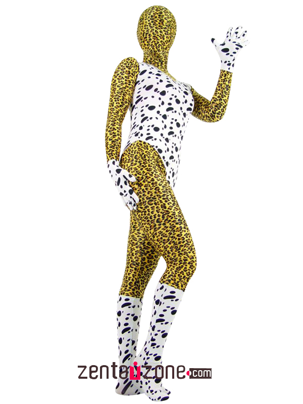 Sexy Leopard Spandex Full Body Zentai Suit - Click Image to Close
