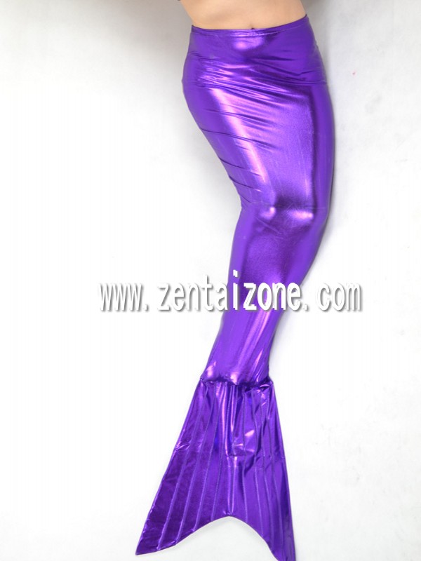 Purple Shiny Metallic Mermaid Dress - Click Image to Close