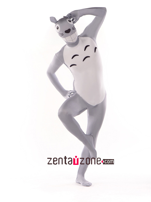 Cute Spandex Print Totoro Animal Zentai Suit - Click Image to Close