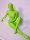 Unisex Green Lycra Unicolor Zentai Suit Unisex Green Lycra Unicolor Zentai Suit