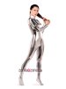 Silver Shiny Metallic Catsuit