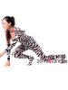 Lycra Spandex Fashion Zebra Catsuit