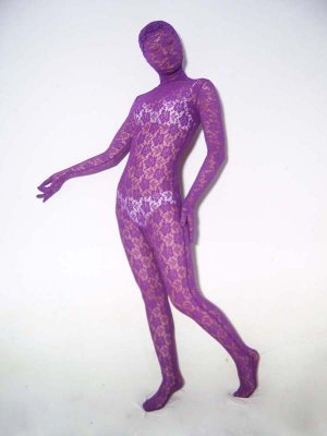 Sexy Unisex Transparent Velvet Zentai Suit