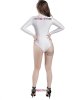 Nylon White Lycra Front Zip Leotard