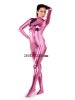 Light Pink Shiny Metallic Catsuit