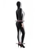 Nylon Black And White Lycra Zentai Suit