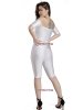 Off Shoulder White Nylon Lycra Catsuit