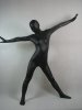 Black Silk Unisex Zentai Suit