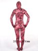 2014 Floral Pattern PU Metallic Zentai Suit