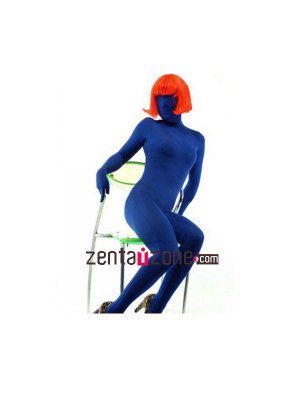 Dark Blue Modal Bodysuit Zentai Catsuit