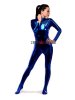 Blue Shiny Metallic Unisex Catsuit