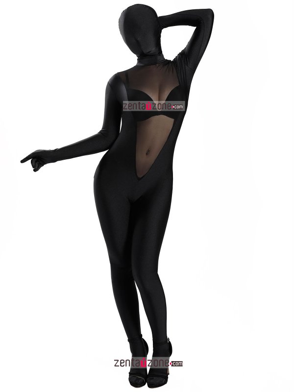 Nylon Sexy Transparent Lycra Zentai Full Bodysuit - Click Image to Close