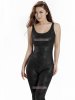 Nylon Shiny Metallic Pattern Catsuit