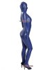 Pu Blue Shiny Full Bodysuit Zentai