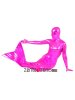 Pink Mermaid Shiny Metallic Zentai Suit