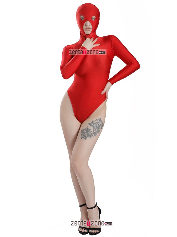 Nylon Red Lycra Leotard - Click Image to Close