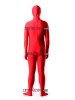 Red Lycra Full Bodysuit With Open Face