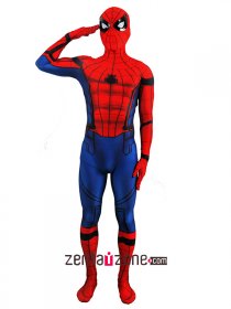Lycra Civil War Spiderman Zentai Costume(Version2)