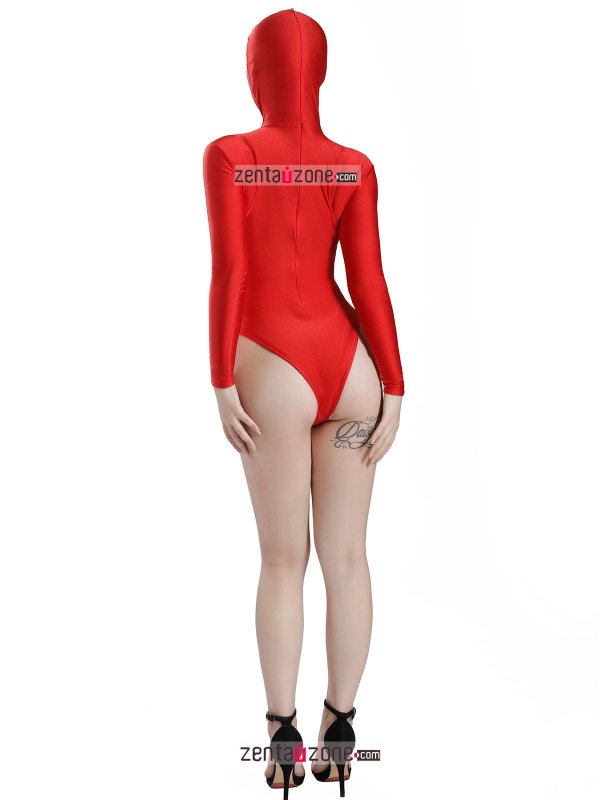 Nylon Red Lycra Leotard - Click Image to Close