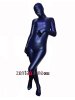 2014 Open Mouth Dark Blue Pu Metallic Full Body Suit