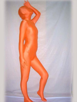 Yellow Unicolor Spandex Full Body Zentai Suit