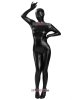 Pu Shiny Metallic Black Snake Zentai Suit