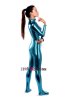 Lake Blue Shiny Metallic Body Catsuit