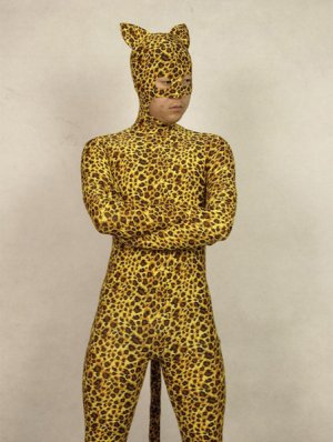 Leopard Pattern Spandex Zentai Catsuit