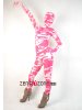 Pink And White Camouflage Spandex Zentai Suit