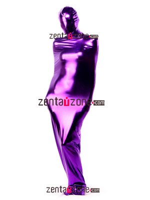 Purple Shiny Metallic Zentai Sleeping Bag