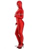 Nylon Red Spandex Zentai Suit With Open Eyes & Mouth