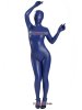 Pu Blue Shiny Full Bodysuit Zentai