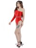 Nylon Red One Shoulder Lycra Leotard