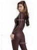 Nylon Metallic Low Cut Lycra Catsuit