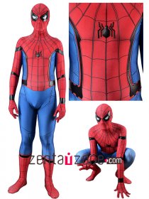 Homecoming Leather Lycra Spiderman costume V2