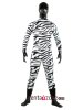 Zebra Pattern Spandex Lycra Unisex Zentai Suit