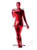 Red Shiny Metallic Zantai Suit With Open Eyes Mouth