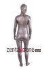 2014 PU Metallic Full Body Zentai With Open Eyes And Mouth